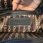 Vintage Tignanello Handbag‎ Black Genuine Leather Purse Tote Photo 10