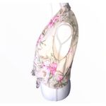 Bill Blass Silks by  Jeanswear Pure Silk Vintage Floral Tie Front Shirt Photo 2