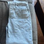 Old Navy  Extra High-Rise Sky-Hi Straight Striped Jeans Photo 2
