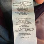 Ann Taylor Plum Faux Leather High Rise Straight Pants in Size 8P Photo 7