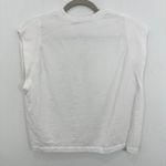 ZARA  Womens White Muscle Tank‎ Top Ribbed Sleeveless Casual Basic Boxy Tee Shirt Photo 3