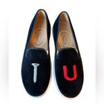 Stubbs & Wootton Black Velour Screw U College Sneakers Size 8 Photo 1