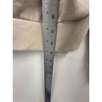 Athleta  Beige Forever Fleece 1/2 Zip Cropped Hoodie Long Sleeve Size Small Photo 5