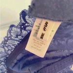 Aerie NWT Real Happy Women’s Size 38DD Wireless Lightly Lined Blue Lace Bralette Photo 11