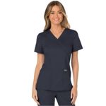 Cherokee NEW  Modern Classic Fit Mock Wrap Scrub Top Medical Career Comfort M Photo 1