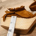 Nine West Winflower Platform Sandals hippie 70’s size 8 brown Photo 5