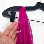 Alexis Dress Umbria Tiered Lace Tulle Silk Maxi Wedding Pink Fuchsia XS GUC Photo 8