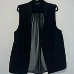 Torrid  Women’s Black Vest Sheer Back Faux Pockets 1013 Photo 0
