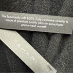 Tahari New With Tags  100% 2 Ply Cashmere Open Front Cardigan Black Size M Photo 9