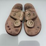 Jack Rogers  Tan and Gold Sandals Size 6.5 Photo 1