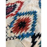 Angie  Boho Southwestern Geometric Print Beaded Peasant Top Medium Dolman Sleeves Photo 10