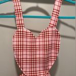 Hot Topic NWT Brand Sweet Society Pink & Red Plaid Heart Suspender Dress Photo 5