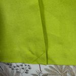 City Silk Lime Green Silk Pencil Skirt Elastic Waist Size 10 Vintage Y2K Office Photo 7