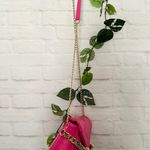Faux Leather Quilted Chain Bag Pink Photo 9