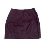 Free People Modern Femme Lined Vegan Leather Mini Skirt Pomegranate Wine size 4 Photo 4