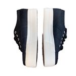 Superga 2790 Platform Sneaker in Black & White Sole Men 5.5 Women 7 Photo 4