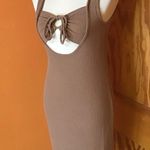 Versona  Sexy Mocha Bodycon Dress Photo 6