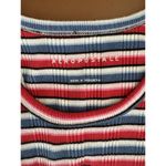 Aeropostale  Red White Blue Striped Ribbed Knit Tank Dress Size Large Patriotic Photo 3