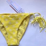 PilyQ NWT  Yellow Dot Side Tie Teeny Bikini Sz M Photo 4