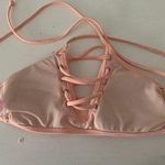 Coral High Neck Bikini Top Pink Size M Photo 2