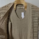 Soft Surroundings Opaline Shimmer Cardigan & Sweater Tank Top Sz Large 2 Piece Photo 2