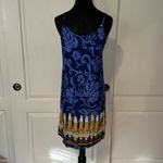 VTG CORONA EXTRA BEER HAWAIIAN PRINT CAMI DRESS Blue Size M Photo 5