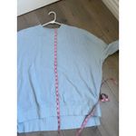 Aerie Size Med Madewell Light Blue Baby Blue Thermal Shirt Oversized Distressed Photo 1
