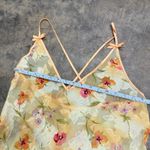 American Vintage Vintage Morgan Taylor floral yellow coquette bow detail slip dress Photo 2