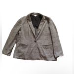 Old Navy  XL Classic Glen Plaid Blazer for Women Black & White, EUC Photo 9