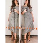 ZARA Houndstooth Midi Dress Belted Blogger Favorite Size Medium Photo 8