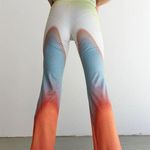 Free People NEW XS  Mandinga Otto Flared Multicolor High Waisted Legging Pants Photo 2