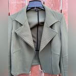 EXPRESS Moto Style Green Zip-Up Collared Short Jacket Women’s Size Small Photo 1