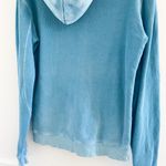 Cotton Citizen  Blue Faded Zip Jacket Sweatshirt Photo 6