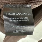 Jonathan Simkhai Leah Ribbed Cable Knit Wool Blend Sweater Chocolate Brown Size M Photo 7