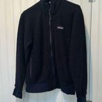 Patagonia Women’s blue fuzzy zip up pockets Photo 0