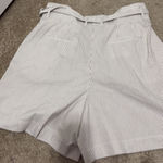 Lafayette 148  Stripe Belted Shorts Photo 1