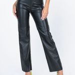 Princess Polly Macey Black Faux Leather Pants 6 Photo 0