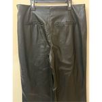 Bagatelle  Collection Black Wide Leg Cropped Vegan Leather Pants L Photo 4