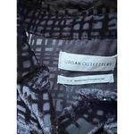 Urban Outfitters Sheer Black Velvet Burn-out Print Button-Up Shirt Size S/P Photo 2