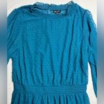City Chic Dobby Tiered Blue Polka Dot Mini Dress Womens 16 Photo 4