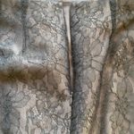 Vintage Rickie Freeman Grey Lace Overlay Skirt Gray Size 10 Photo 5
