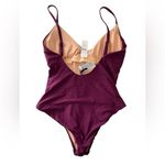 J.Crew Round V Neck Iris Purple One Piece Swimsuit Size 4 NEW NWT Photo 1