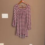 Anthropologie Maeve by  Adrienne Tunic Dress in Pink Black Size Extra Small‎ Photo 5