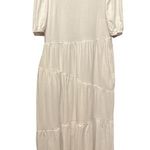 BTFBM women’s Midi swing flowy dress tiered cotton white Size S NWT Photo 0