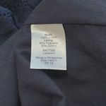 J.Crew  Navy Blue Cotton Eyelet Dress V Neck 3/4 Sleeve Scalloped‎ Hem Women's 14 Photo 6