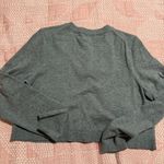 American Eagle  cropped crew neck button up cardigan in L Boxy, cropped fit Photo 4