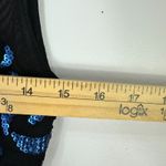 The Limited Sheath Dress 6 Black Blue Sequin Mesh Overlay Cocktail Party Glam Photo 4