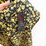 Topshop Womens Dress Size 12 Black Yellow Floral Midi Boho Romantic Cottage 90s Photo 6