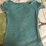 Old Navy  Striped white and green blue top size xs/s Photo 4