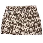 Urban Outfitters Ragged Jeans Brown Block Mini Skirt size 24 Photo 1
